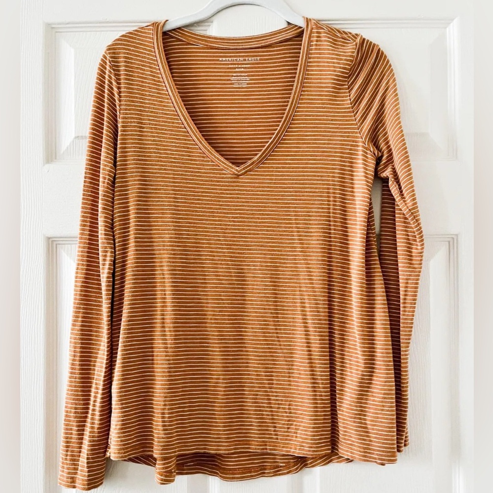 ⭐️5/$25⭐️ American Eagle Long- Sleeve Striped Shirt
